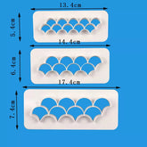 SCALLOP GEOMETRIC CUTTER SET 3PC